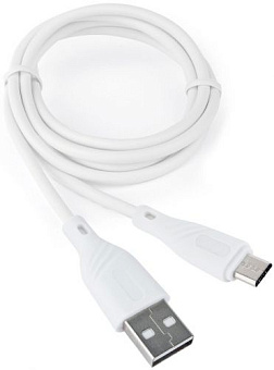 Кабель USB-A < - > microUSB, 1.0м, Cablexpert Classic 0.1, белый