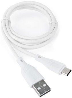 Кабель USB-A < - > microUSB, 1.0м, Cablexpert Classic 0.1, белый