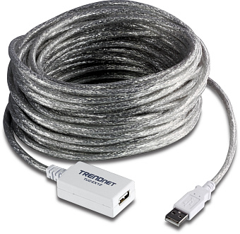 Кабель USB2.0 Am < - > Af удлинительный  5.0м  (активный) VCOM VUS7049