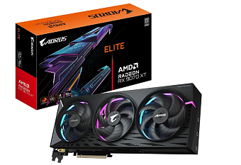 Видеокарта 16Gb Gigabyte GV-R9070XT AORUS E-16GD (RX9070XT) GDDR6 HDMI DP