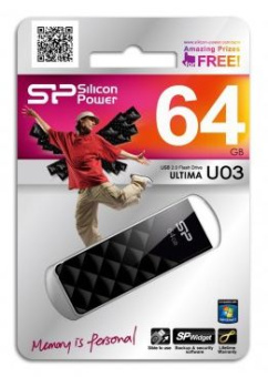 Флешка 64Gb Silicon Power Ultima U03 USB black