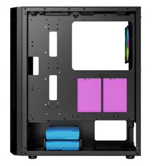 Корпус Powercase Mistral Evo Air ARGB ATX Bllack
