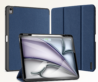 Чехол для планшета Apple iPad Air 13" M2 | M3 - Dux Ducis Domo Series (Pen Slot) Blue