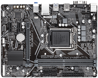 Материнская плата Socket-1200 Gigabyte H410M S2 (H410) 2*DDR4 1*PCI-Ex16 1*PCI-Ex1 4*Sata VGA mATX