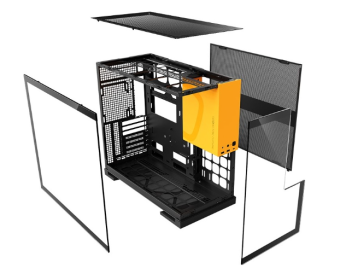Корпус Geometric Future Model 5 ATX Black/Yellow