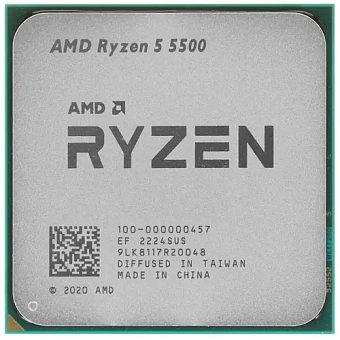 Процессор Socket-AM4 AMD Ryzen 5 5500 (3.6/16Mb/65W/6C12T) OEM