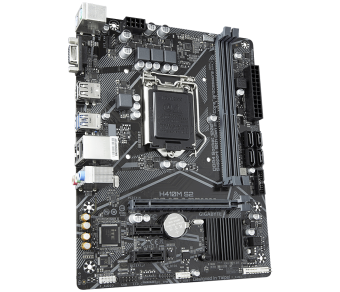 Материнская плата Socket-1200 Gigabyte H410M S2 (H410) 2*DDR4 1*PCI-Ex16 1*PCI-Ex1 4*Sata VGA mATX