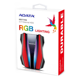 Внешний жесткий диск 2Tb ADATA HD770G 2.5" USB3.2 Red