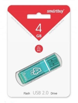 Флешка 4Gb SmartBuy Glossy Green