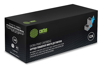 Картридж лазерный Cactus CS-Q2612X-MPS для HP, 3000 стр. черный