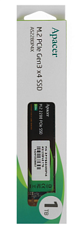 Накопитель SSD M.2 1Tb Apacer AP1TBAS2280P4X-1 (PCI-E 3.0 x4, 3000/2000 Мбайт/сек)