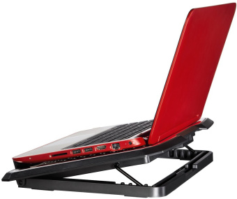 Подставка для ноутбука 15" Hama (2 вентилятора х 140mm, алюминиевая подложка) Silver