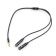 Кабель аудио-видео 3.5Jack_4pin (m) < - > 2*3.5Jack (f)  0.2м, Cablexpert, наушники и микрофон