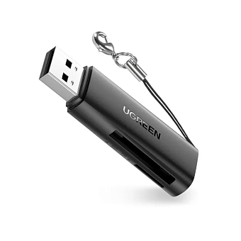 Внешний картридер USB3.0 UGREEN 60722 microSD/SD Grey