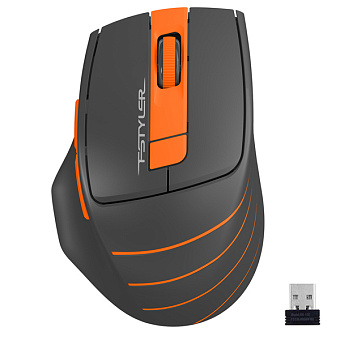Мышь беспроводная A4Tech Fstyler FG30 2000dpi Grey-Orange