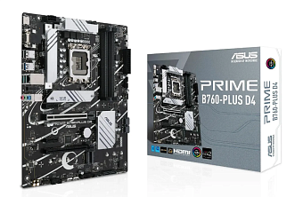 Материнская плата Socket-1700 ASUS PRIME B760-PLUS (B760) 4*DDR4 HDMI DP ATX