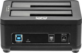 Док-станция AgeStar 3UBT8 (2*2.5"/3.5" HDD, clone, блок питания) Black