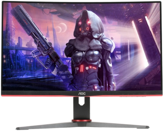 Монитор 23.6" AOC C24G2AE (VA 1920x1080 1ms 165Hz VGA DP HDMI) Black